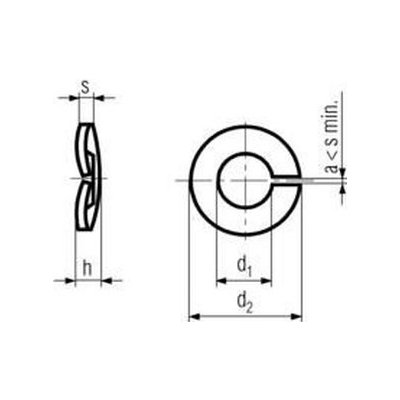 podložka M8 pr. 8.1x14.8x1.5 ZINEK pružná DIN 128A – Hledejceny.cz