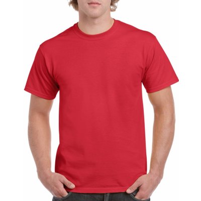 Gildan tričko HEAVY COTTON červená – Zboží Mobilmania