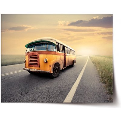 Sablio Plakát Autobus veterán - 120x80 cm – Zboží Mobilmania