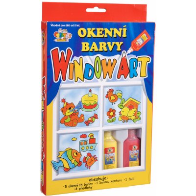 vytvarnehracky.cz Okenní barvy 5x20 ml kontura předlohy – Zbozi.Blesk.cz