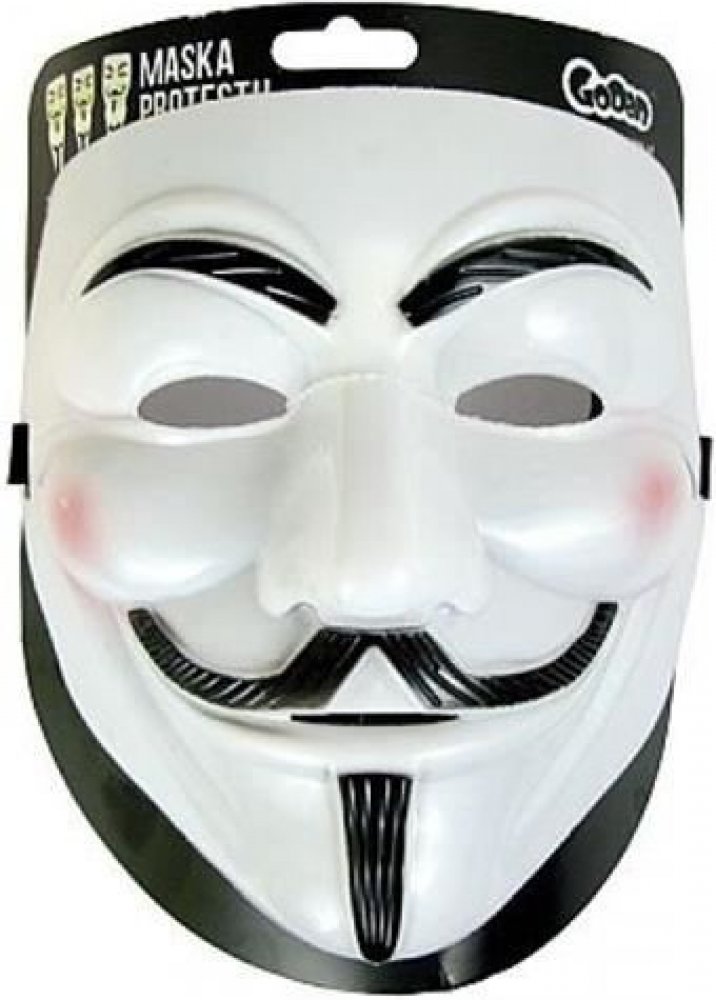 Maska Anonymous Vendeta bílá | Srovnanicen.cz