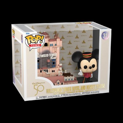 Funko Pop! Walt Disney Word 50th Anniversary Town Hollywood Tower Hotel and Mickey Mouse 9 cm – Zboží Mobilmania