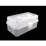 Prima-obchod Plastový box / kufřík rozkládací, barva transparent – Zboží Dáma