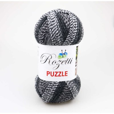 Rozetti Puzzle 233-02 šedá, černá