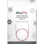 KnitPro Nerezové bezpamětové lanko purple 40 Cm – Sleviste.cz