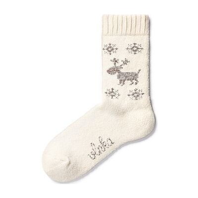 Vlnka ponožky s ovčí vlnou Merino sob přírodní – Zboží Dáma
