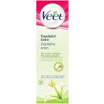 Veet depilační krém Bambucké Máslo & Lilie suchá pokožka 100 ml – Zboží Mobilmania