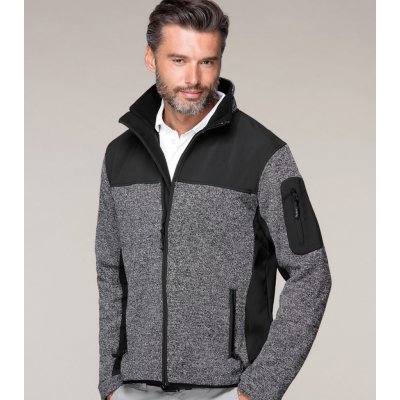 Malfini prémiová softhellová volnočasová bunda Casual knit gray – Zboží Mobilmania