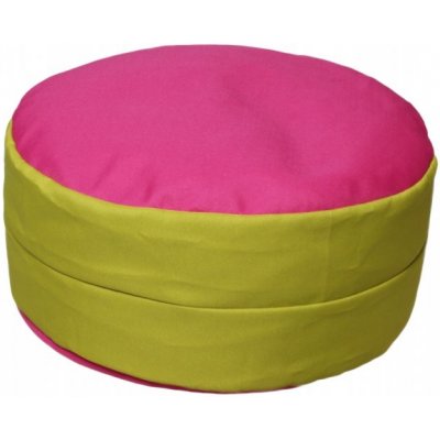 Kolinger Neon sedací polštář 50 x 20 cm podstava růžová plášť limetka