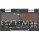 Rimmel Brow This Way Scuplting Kit 3 Dark Brown 2,4 g