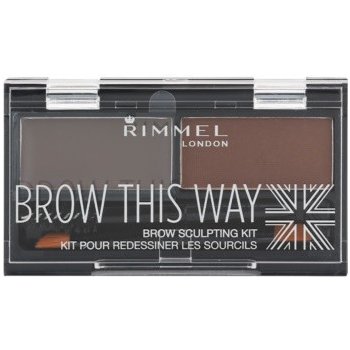 Rimmel Brow This Way Scuplting Kit 3 Dark Brown 2,4 g