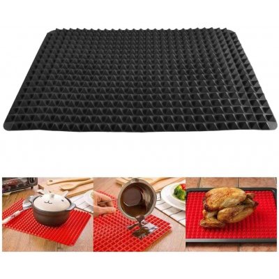 Silikonová podložka na pečení 39x27,5cm, černá, Pyramid-Pan-28320 Perfect Home – Sleviste.cz
