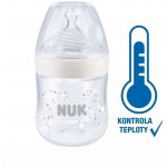 Nuk kojenecká láhev Nature Sense s kontrolou teploty bílá 150 ml – Zboží Dáma
