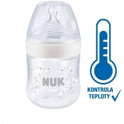 Nuk kojenecká láhev Nature Sense s kontrolou teploty bílá 150 ml