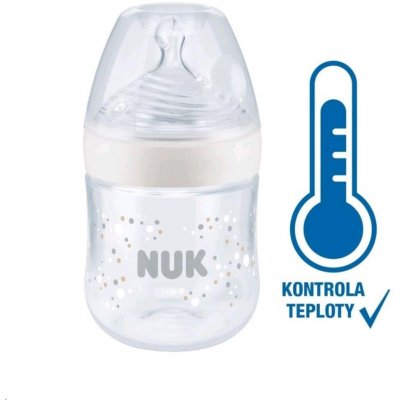 Nuk kojenecká láhev Nature Sense s kontrolou teploty bílá 150 ml – Zbozi.Blesk.cz