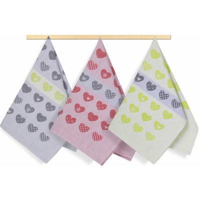 Brotex Kuchyňská utěrka 50 x 70 cm srdíčka – Zboží Dáma