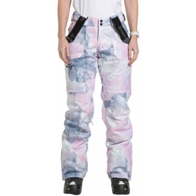 Meatfly Dámské SNB & SKI kalhoty Foxy šedá/růžová – Zboží Dáma