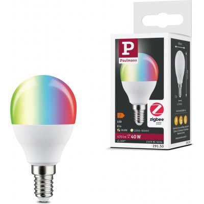 Paulmann Standard 230V Smart Home Zigbee 3.0 LED kapka E14 5W RGBW+ stmívatelné mat – Hledejceny.cz