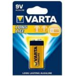 Varta Longlife 9V 1ks 4122101411 – Zboží Mobilmania