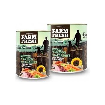 Topstein Farm Fresh Venison and Rabbit & Sweet Potato 400 g