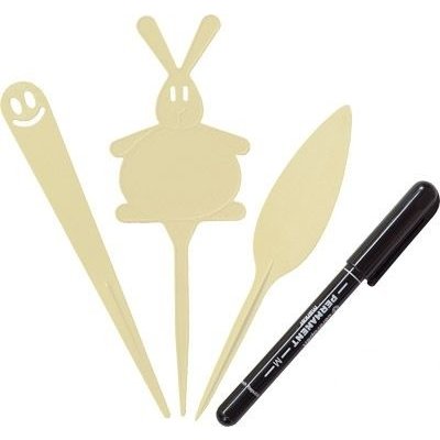 Jmenovka zapichovací Mix + lihový fix - slonová kost – Sleviste.cz