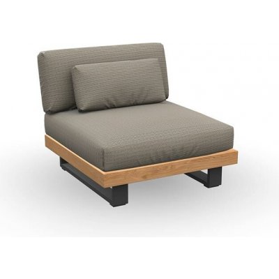 Jati Kebon Truro 90x90x60 cm teak/hliník charcoal mat bez polstrů – Hledejceny.cz