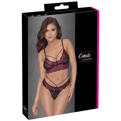 Cottelli - red rose bra set