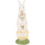 Dekorace králík s tulipány sedící na vajíčku 7*7*19 cm – Hledejceny.cz