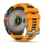 Garmin Fenix 8 AMOLED 51mm Sapphire Titanium Graphite/Orange 010-02905-11 – Zboží Živě