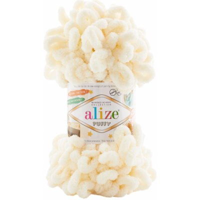 Alize příze Puffy 01 světle vanilková – Zboží Mobilmania