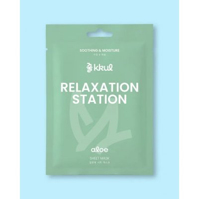 kkul Pleťová maska s extraktem z aloe Relaxation Station Aloe Sheet Mask - 25 ml – Hledejceny.cz