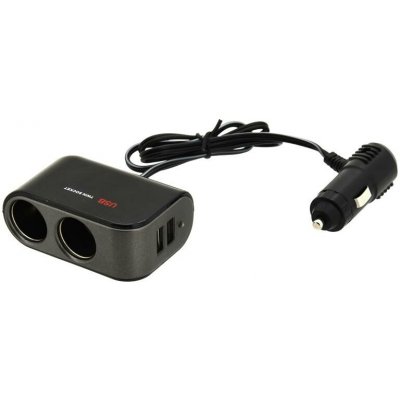 Rozdvojka 12/24 V + 2 x USB, 2100 mA – Hledejceny.cz