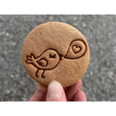 TVOŘÍTKO Ptáček se srdíčkem - razítko Rozměr: 6 cm, + Vykrajovátko: Ano – Hledejceny.cz