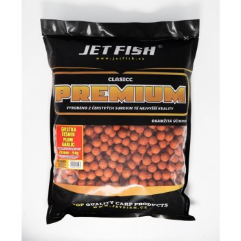 JET FISH Premium Classic Boilies 5kg 20mm Švestka Česnek