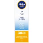 Nivea UV Face Shine Control Cream zmatňující pleťový krém na opalování SPF30 50 ml – Hledejceny.cz