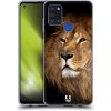 Pouzdro a kryt na mobilní telefon Samsung Pouzdro Head Case Samsung Galaxy A21s DIVOČINA – LEV