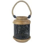 Svícen mango/plech BLACK 18x18x25 cm – Hledejceny.cz