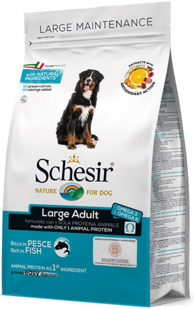 Schesir dog Large Adult Tuňák a sleď s rýží 12 kg