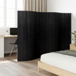 vidaXL Paraván 400 × 165 cm bambus černý 376997 – Zboží Dáma