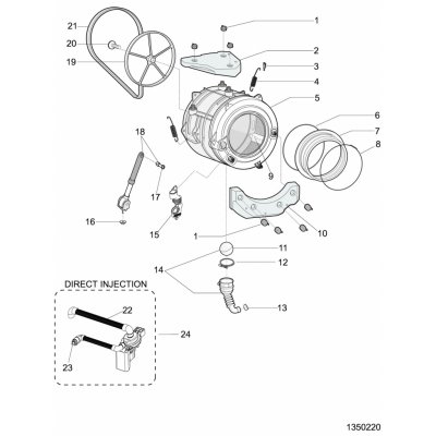 Whirlpool Hadice k čerpadlu pračky Whirlpool, Indesit C00504517 – Zbozi.Blesk.cz