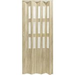 Hopa Plastové shrnovací dveře Matrix prosklené dub Sonoma 87 x 200 cm – Hledejceny.cz