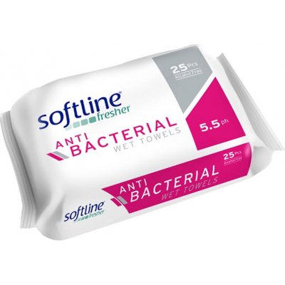 Softline antibakteriální vlhčené ubrousky 25 ks