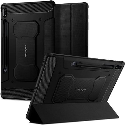 Spigen Rugged Armor Pro Black Samsung Galaxy Tab S7+/S8+ ACS01607 – Zboží Mobilmania