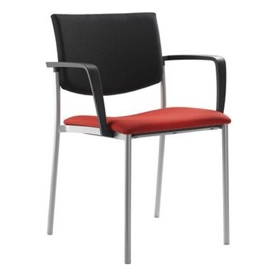 LD seating Konferenční židle SEANCE 090,BR černé područky Barva kostry hliníková kostra GALERIE - Čalounění LD seating LÁTKY 2 / VALENCIA, XTREME, STYLE, ASPECT, CURA 2021 bez stolku