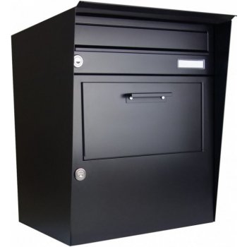 DOLS Parcel box | Schránka na balíky s poštovní schránkou a opláštěním nástěnná RAL 9005