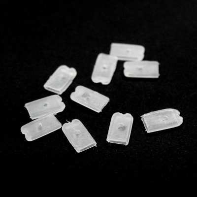 Koncovky na kostice 6mm bílé, černé Barva: bílá – Zboží Dáma