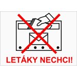 Walteco Nevhazujte reklamy do této schránky 100x70mm, samolepka , 20123 – Zboží Dáma