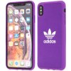 Pouzdro a kryt na mobilní telefon Apple Pouzdro ADIDAS Originals Apple iPhone Xs Max - gumové - látkové - fialové