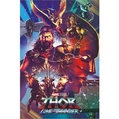 Plakát, Obraz - Thor - Love and Thunder, (61 x 91.5 cm)