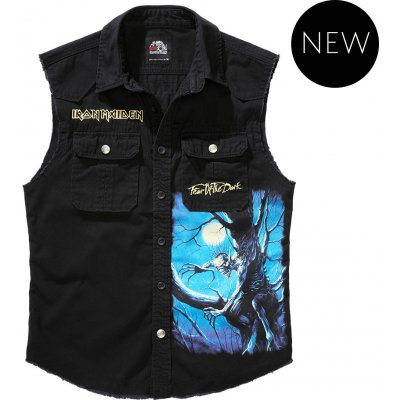 Brandit Iron Maiden Vintage shirt sleeveless FOTD černá